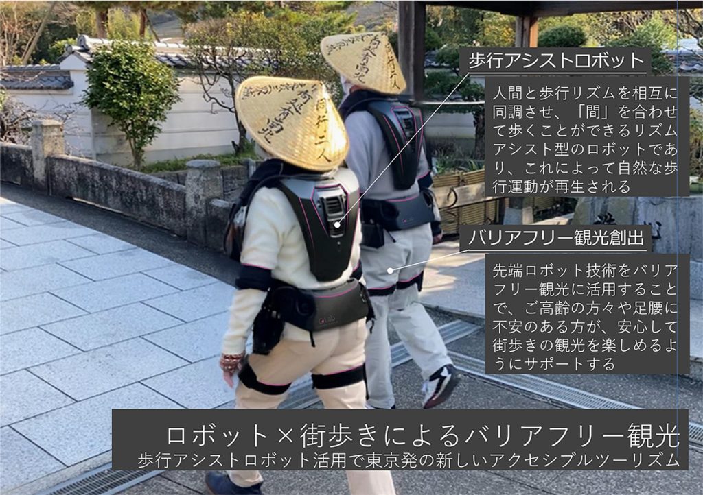 ロボット×街歩きによるバリアフリー観光
